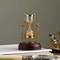 Decorative Brass Frame Sand Timer - Hourglass (3.5"X3.25"X5")